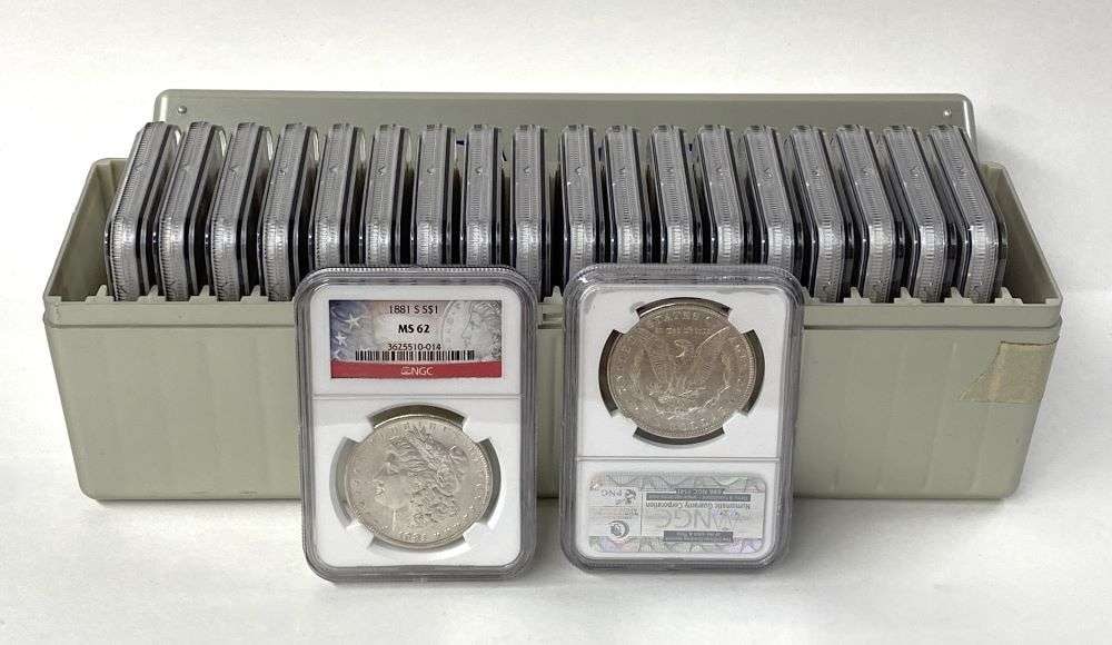 Box (20) 1879-S-1921 Morgan Silver Dollar NGC MS62 (1 of 5)