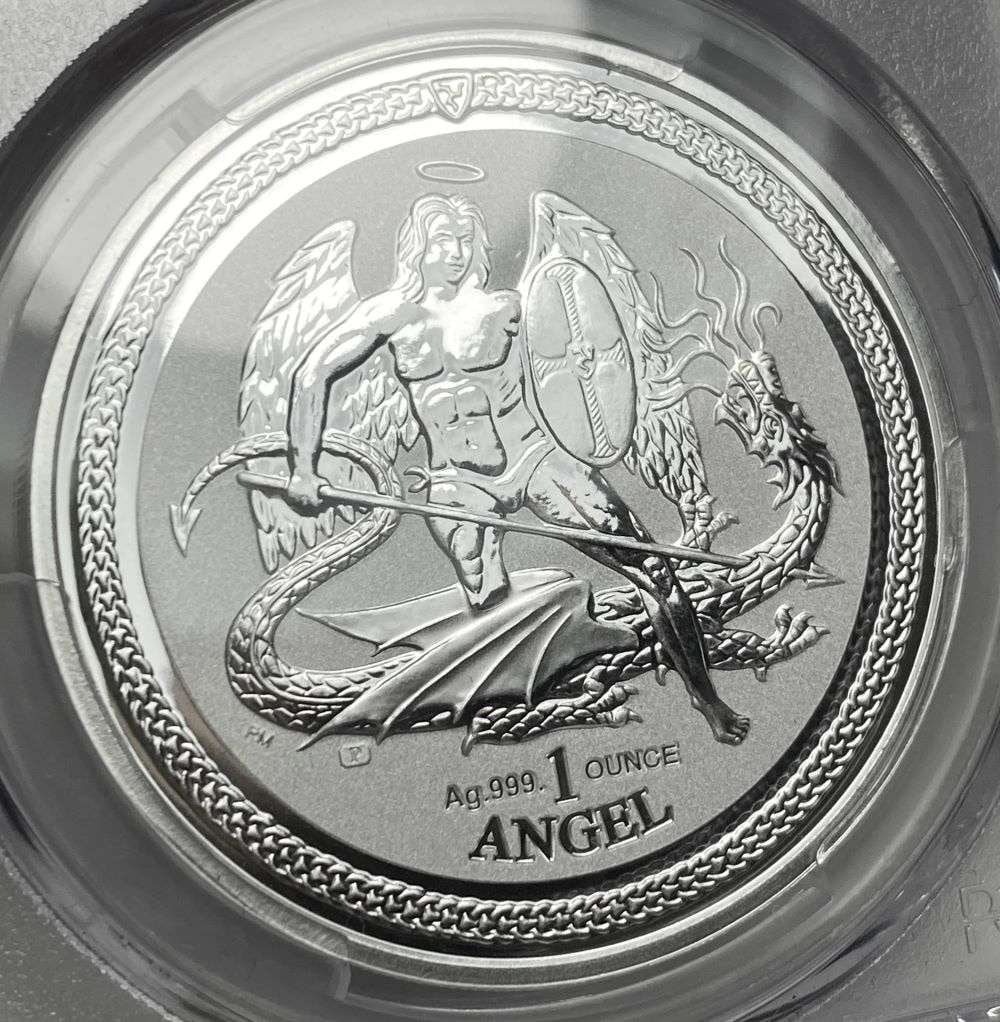 2016-P Isle Of Man "Angel" 1 ozt .999 Silver PCGS Rev PR70 First Strike: Winner shall receive the exact coin shown here. (CD/B)