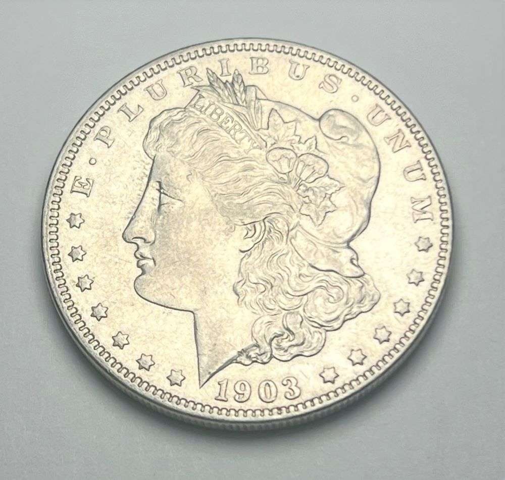 1903 Morgan Silver Dollar AU (1 of 2)