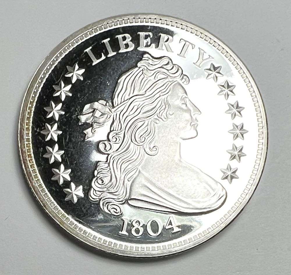 1804 Draped Bust Design Proof 1 ozt .999 Silver (1 of 2)