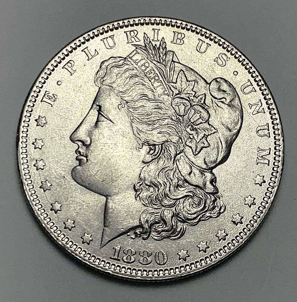 1880-O Morgan Silver Dollar MS62 Details (1 of 2)