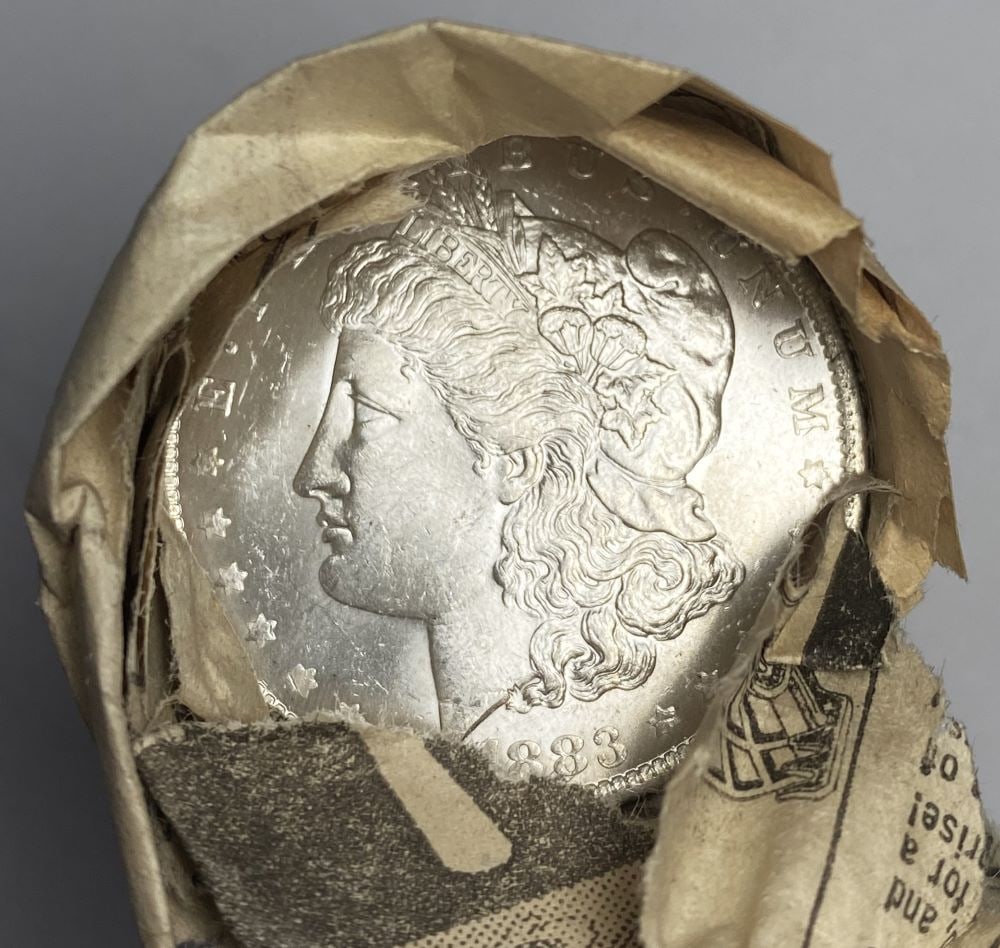 Roll (20) From Unearthed Hoard 1883-O Morgan Silver Dollar: Winner will receive 1 original roll (20-coins) of these amazing Unearthed Morgans. I have to say, this lot is one of the most well-preserved treasure troves of BU Morgan Silver Dollars that I have see