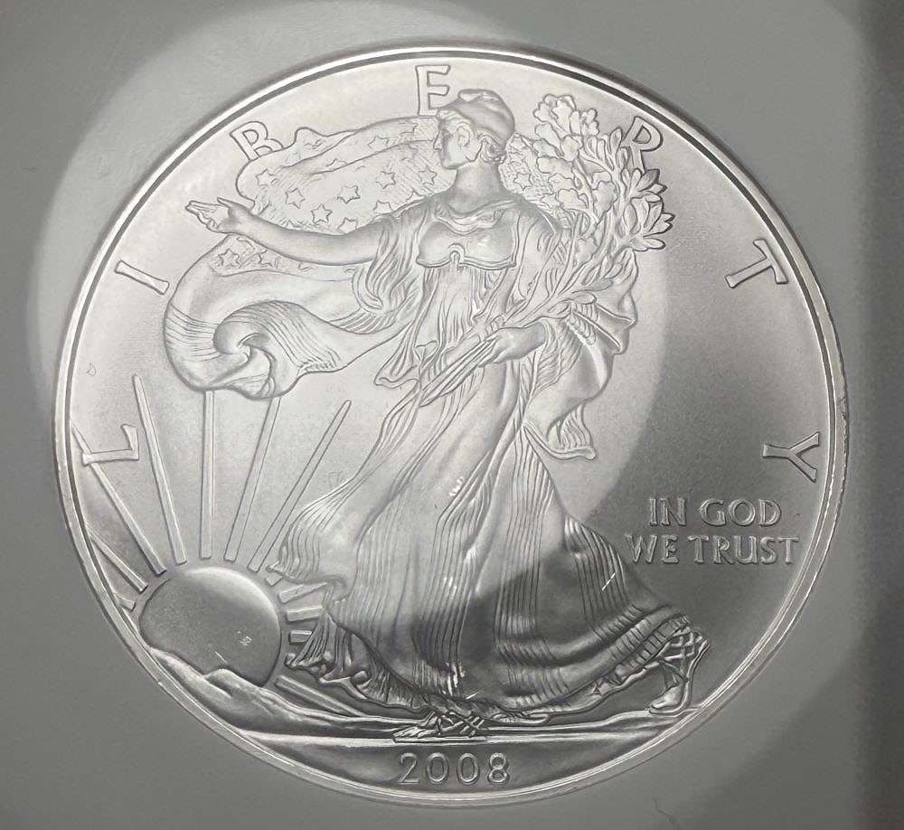 2008 American Silver Eagle NGC MS69 (1 of 4)