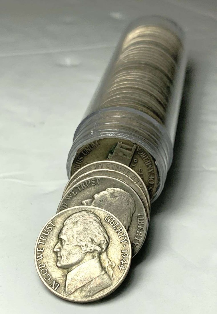 Roll (40) 1942-1945 Mixed Mint War Nickels 35% Silver (1 of 5)