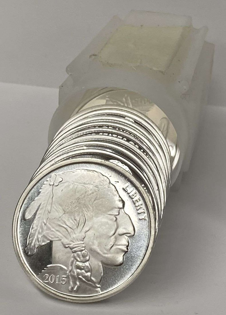 Roll (20-coins) 2015 Buffalo 1 ozt .999 Silver (1 of 3)