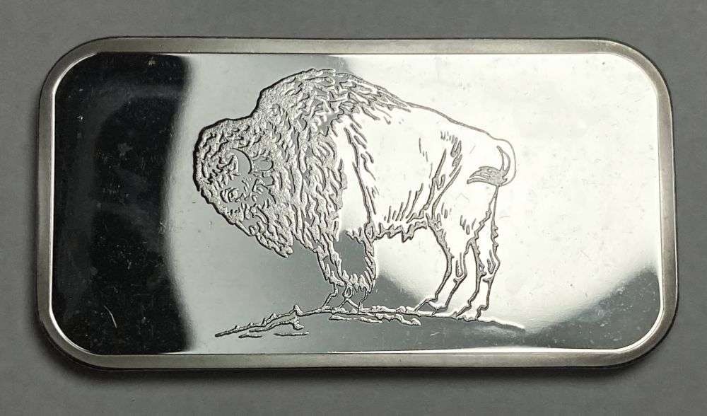 The Washington Mint Buffalo 1 ozt .999 Silver Bar (1 of 2)