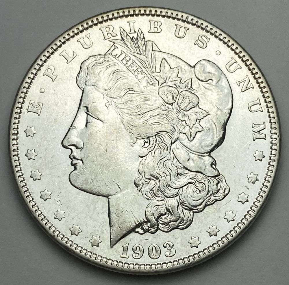 1903 Morgan Silver Dollar AU (1 of 2)