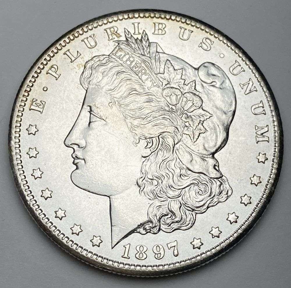 1897-S Morgan Silver Dollar MS64 Details (1 of 2)