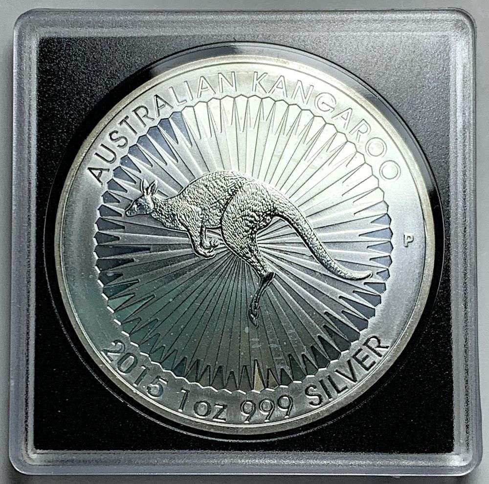 2015 Australian Kangaroo 1 ozt .999 Silver Dollar: Winner shal receive the exact coin shown here. (HN/B)