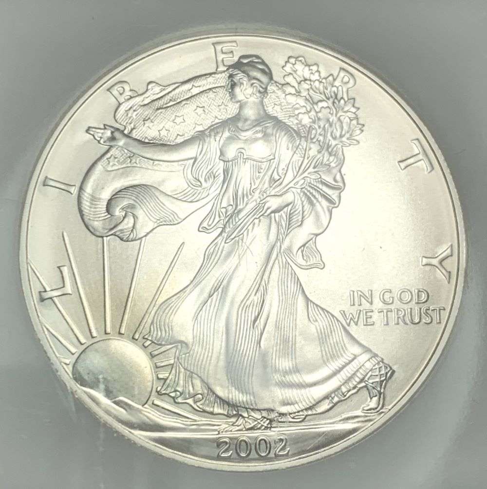 2002 American Silver Eagle NGC MS69 (1 of 4)