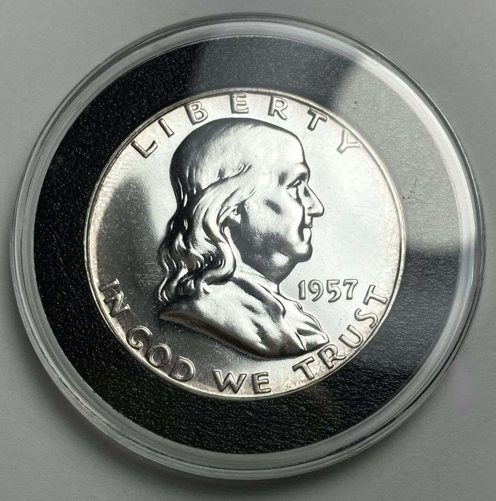 1957 Franklin Silver Half Dollar PF68 (1 of 2)