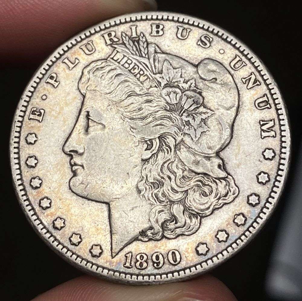 1890-CC Morgan Silver Dollar AU (1 of 2)