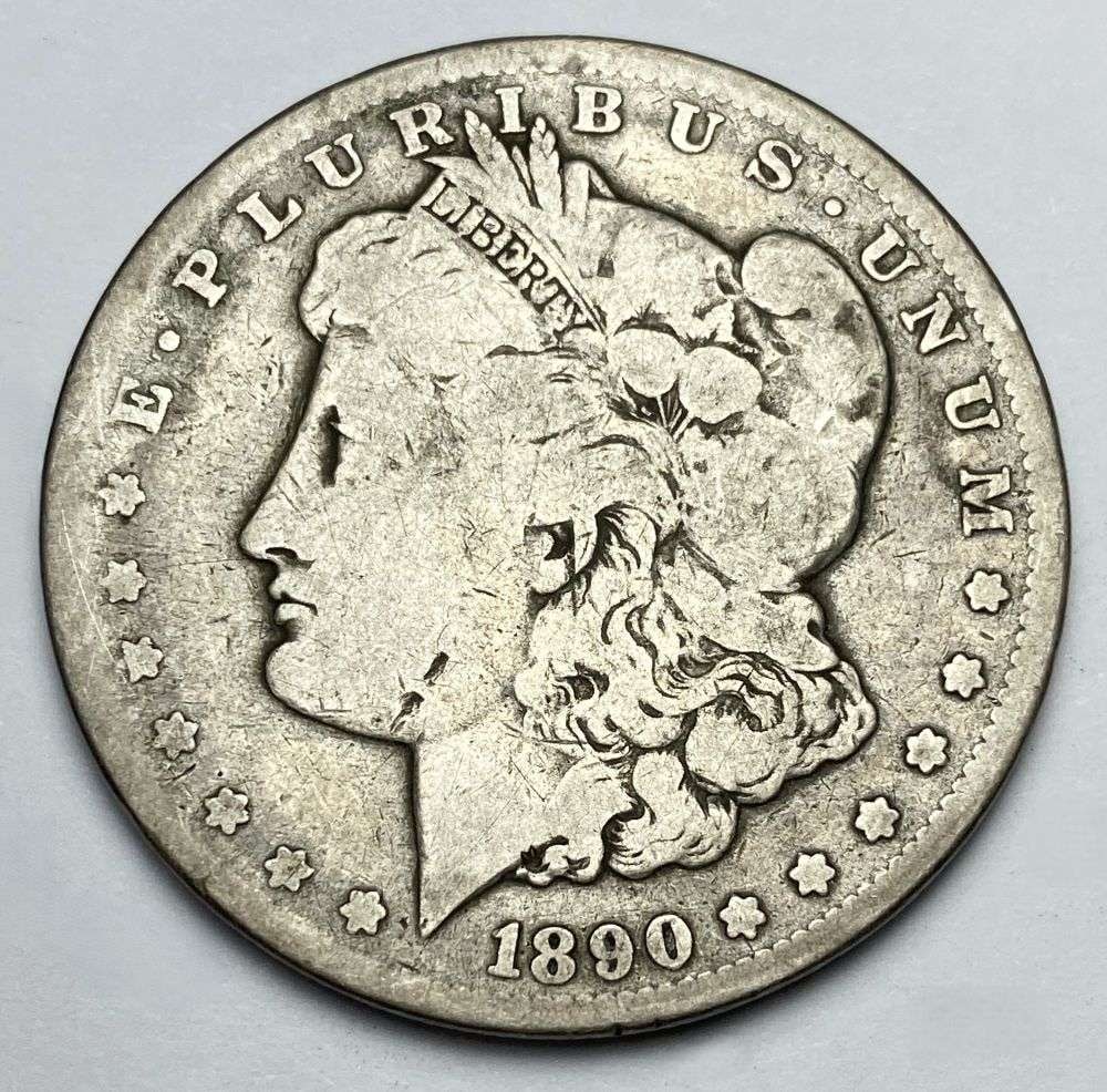1890-CC Morgan Silver Dollar Fine (1 of 2)