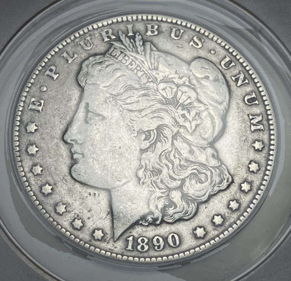 1890-CC Morgan Silver Dollar ANACS EF40 Details (1 of 4)