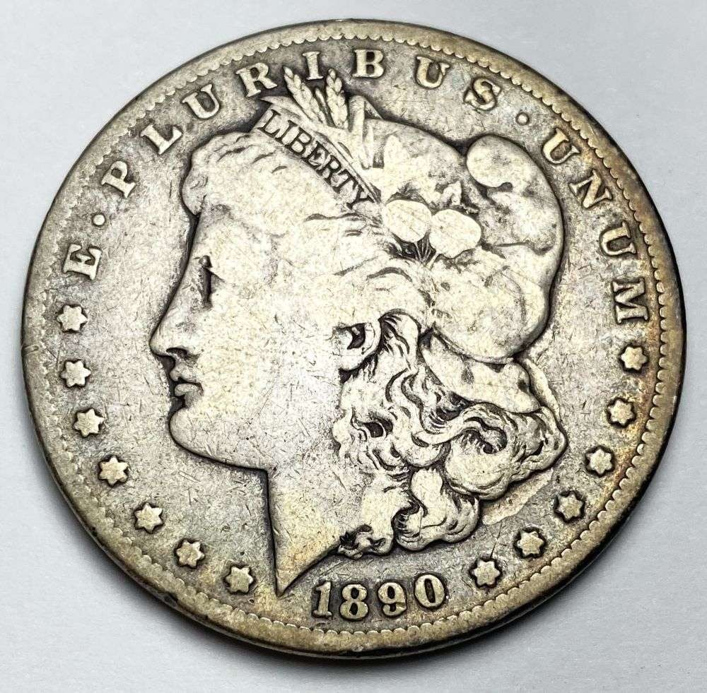1890-CC Morgan Silver Dollar Fine (1 of 2)