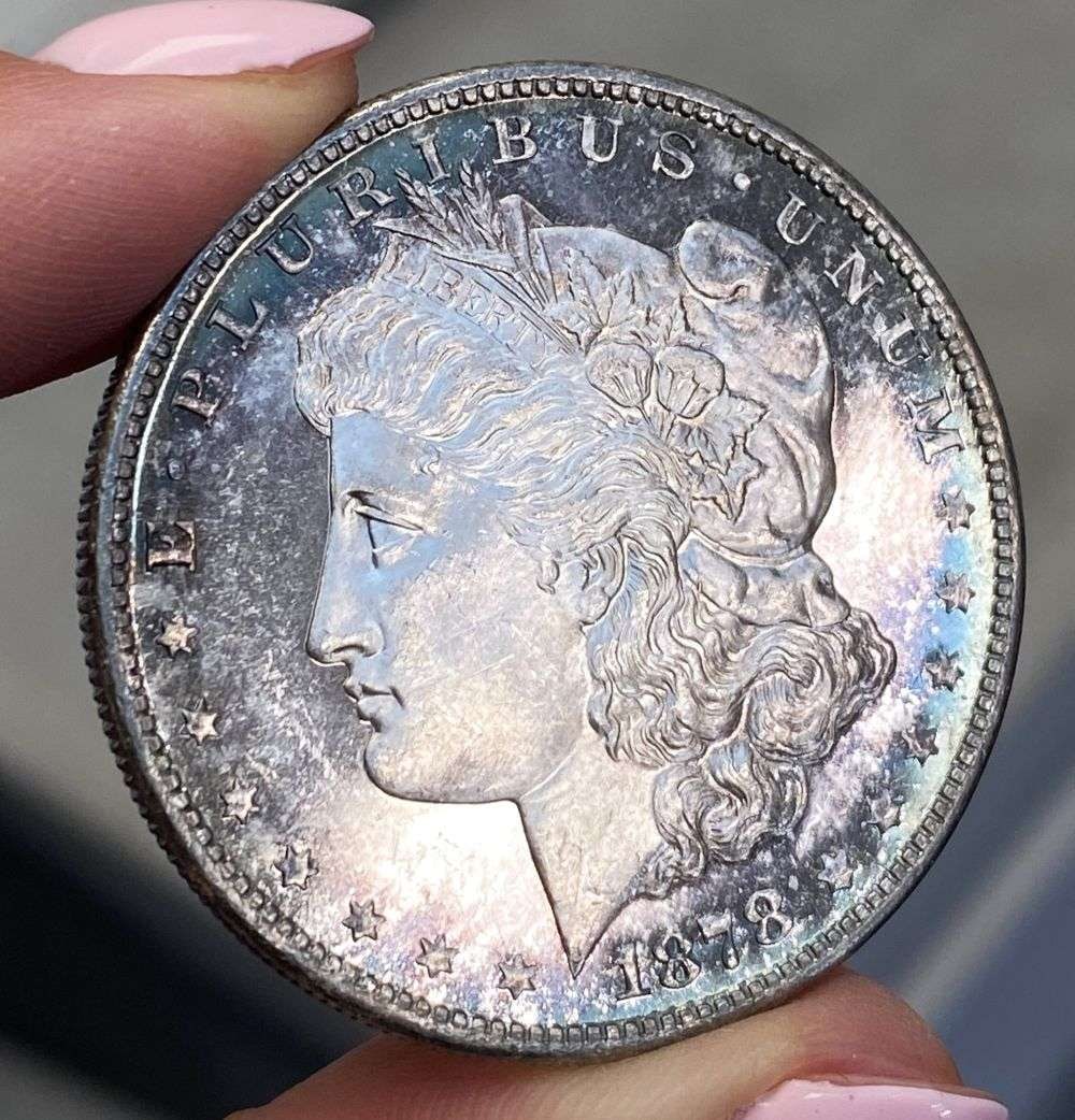 1878-S Morgan Silver Dollar MS65 DMPL / MS64 (1 of 4)