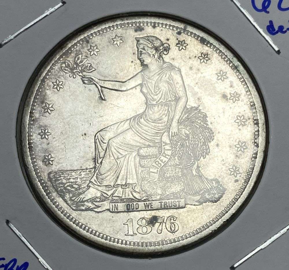 1876-S Trade Silver Dollar MS62 Details (1 of 2)