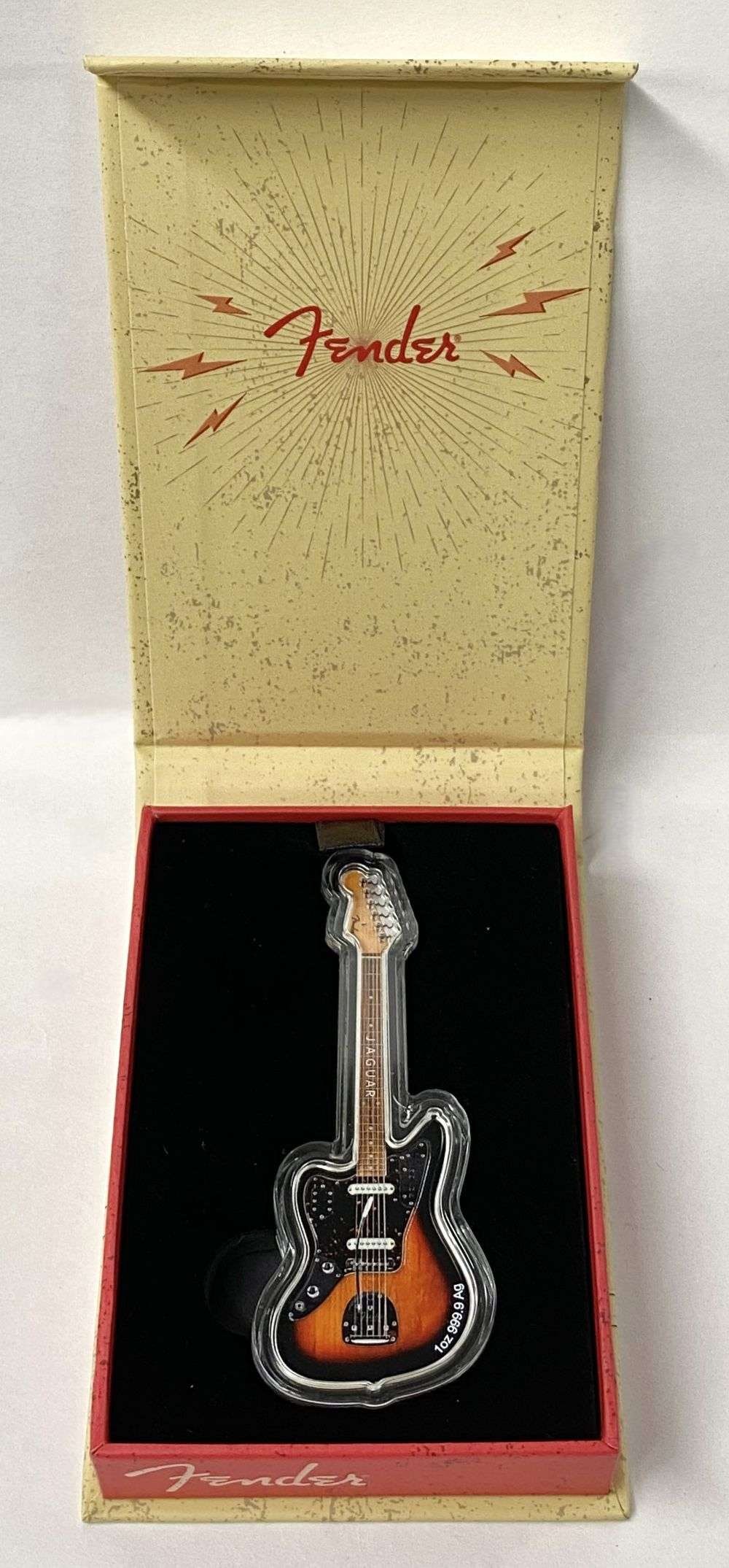 2024 Solomon Islands $2 Jaguar Fender Guitar 1 ozt .9999 Silver (1 of 5)