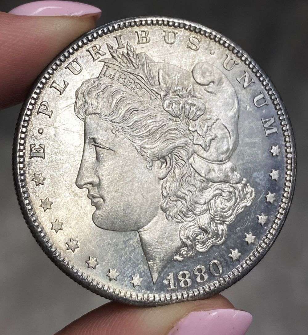 1880-S Morgan Silver Dollar MS65 DMPL (1 of 4)