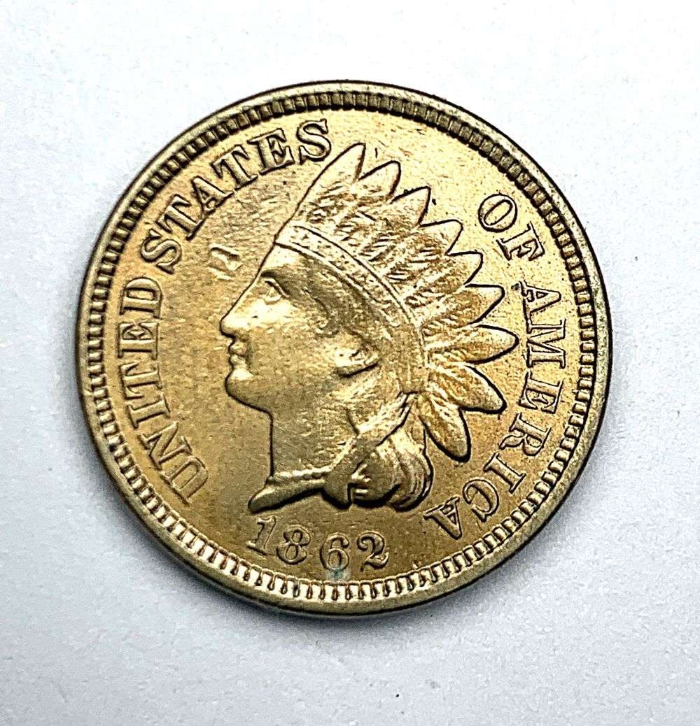 1862 Indian Head Cent MS63 Details (1 of 9)