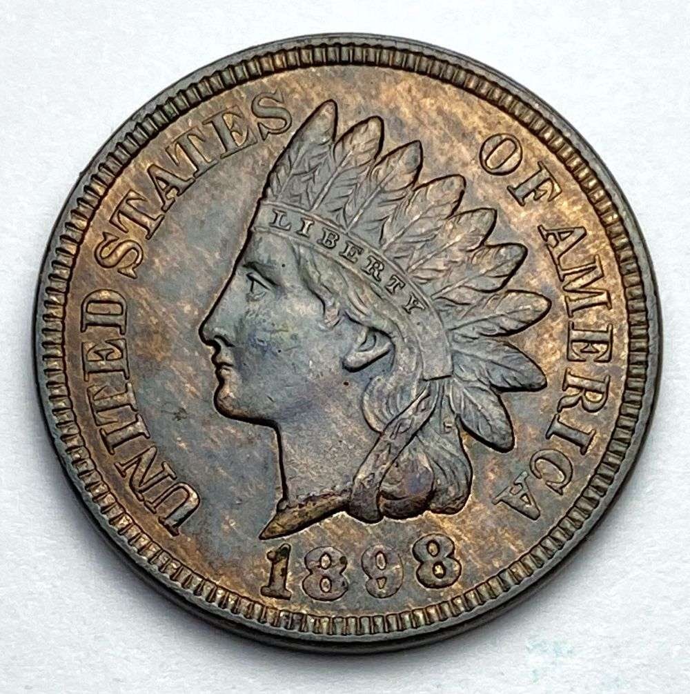 1898 Indian Head Cent MS66 Details (1 of 8)