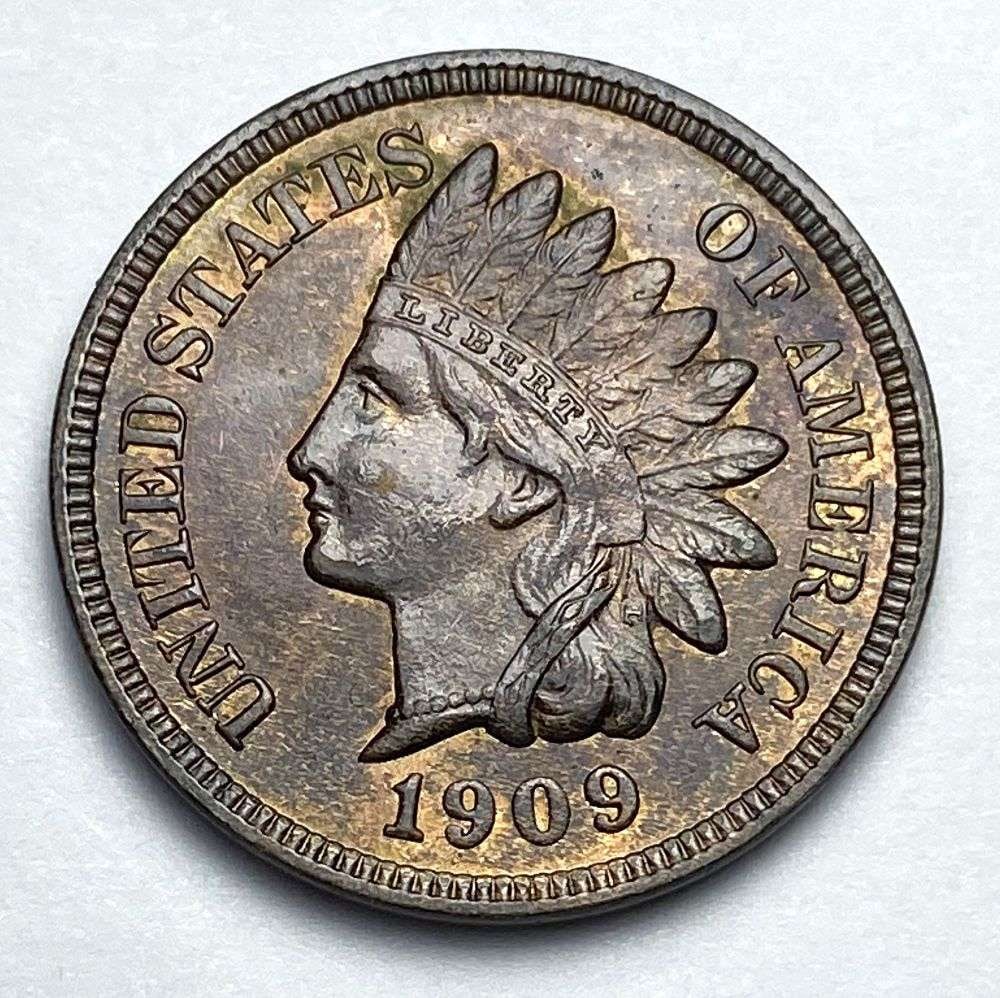 1909 Indian Head Cent MS62 Details (1 of 8)