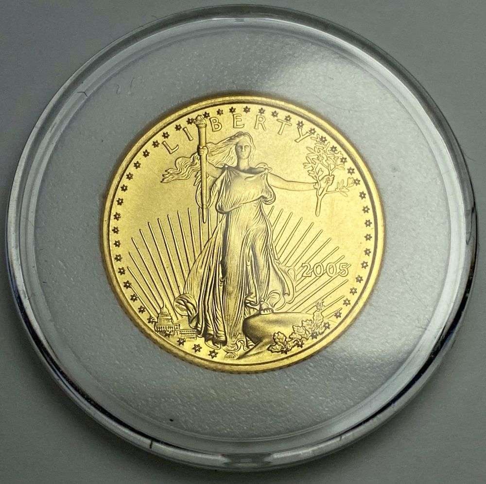 Last Minute! 2005 American $10 Gold Eagle 1/4th ozt (1 of 2)