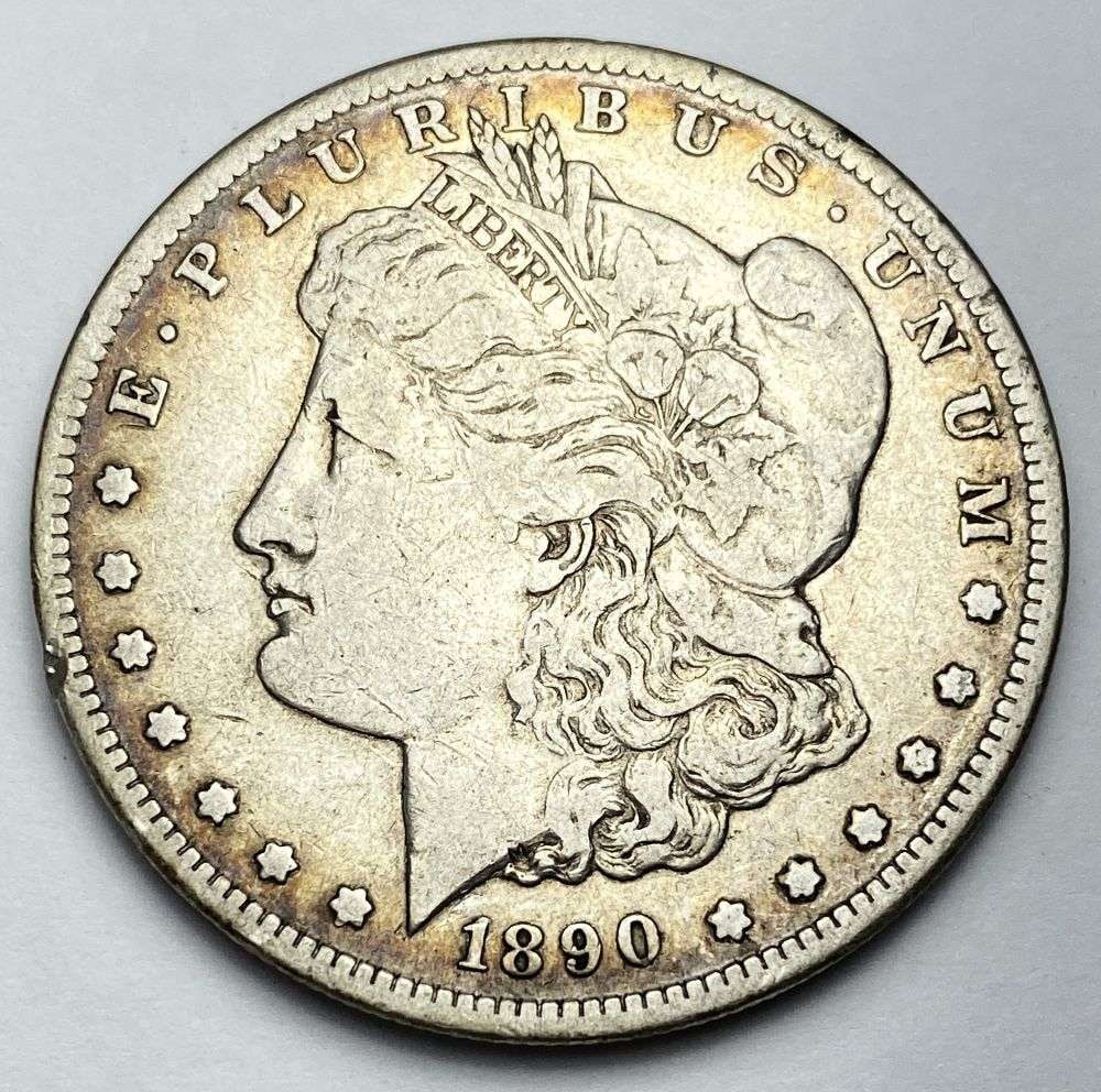 1890-CC Morgan Silver Dollar VF (1 of 2)
