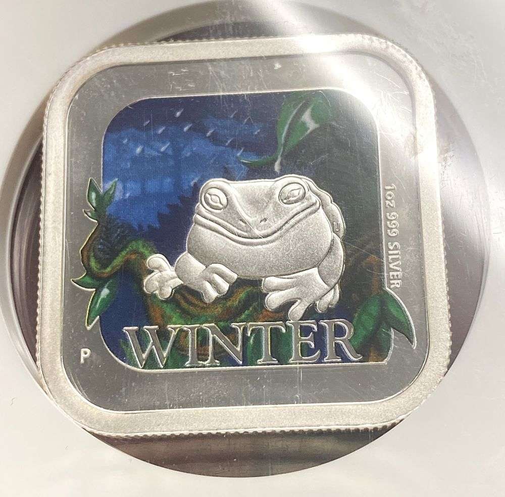 Colorized 2013-P Australia Seasons Winter 1 ozt .999 Silver Dollar NGC PF69 Ultra Cameo: Winner shall receive the exact coin shown here. (BD/EB)