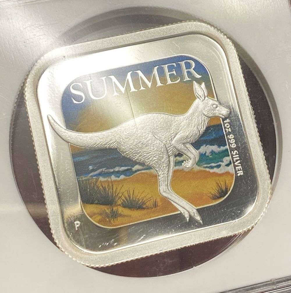 Colorized 2013-P Australia Seasons Summer 1 ozt .999 Silver Dollar NGC PF69 Ultra Cameo: Winner shall receive the exact coin shown here. (BD/EB)