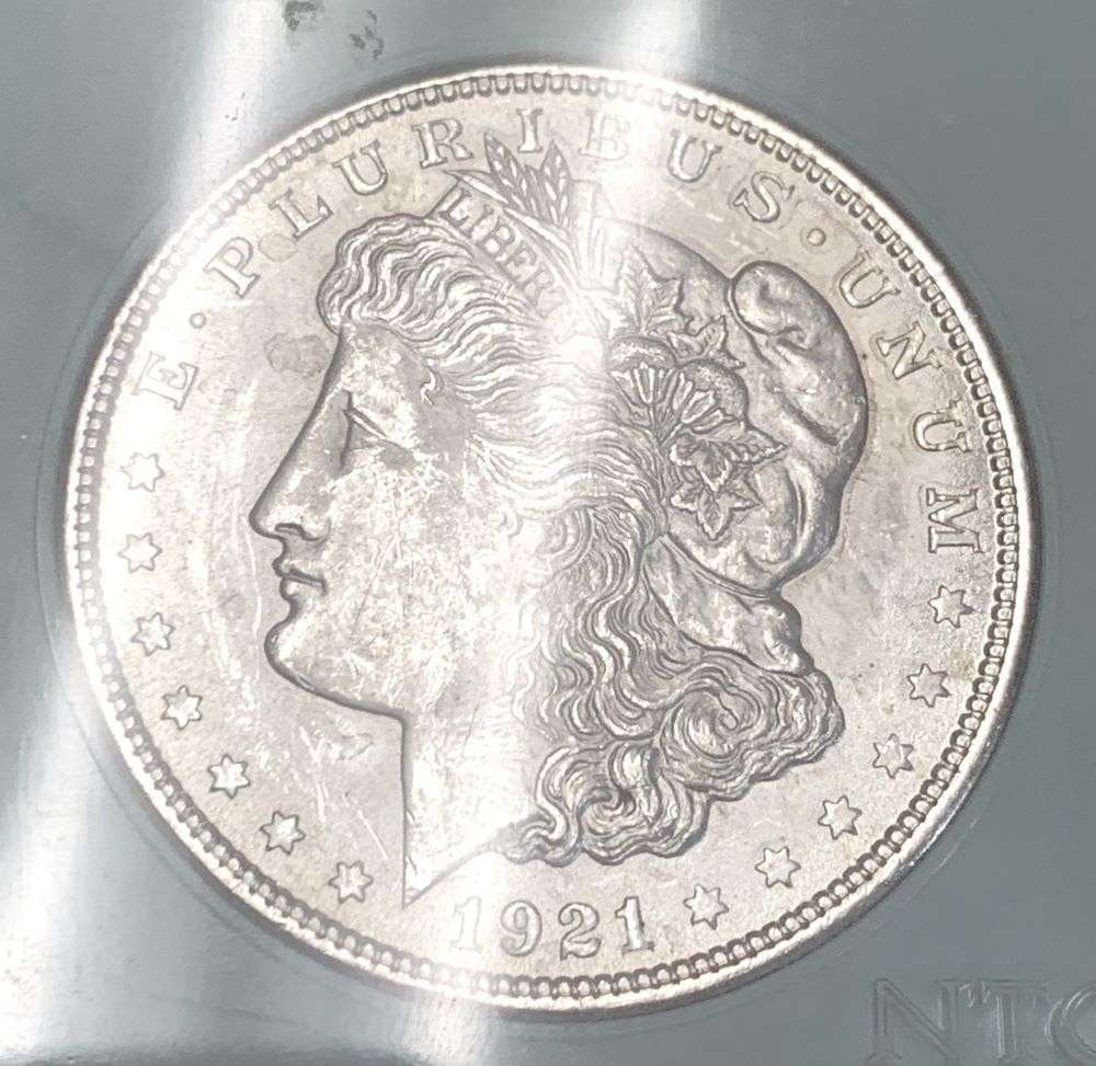 1921 Morgan Silver Dollar MS62 Special Strike Zerbe (1 of 4)