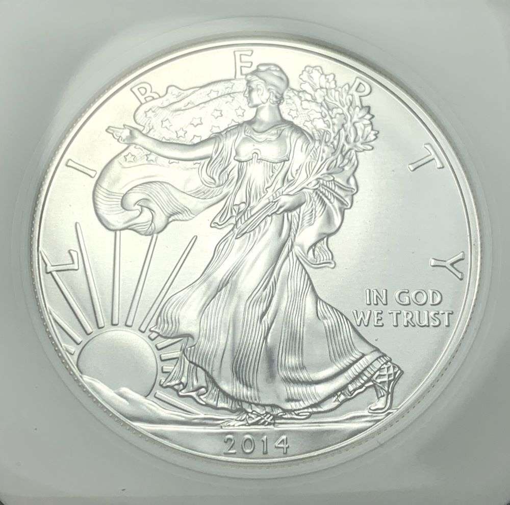 2014(W) American Silver Eagle MS70 Early Strike (1 of 4)