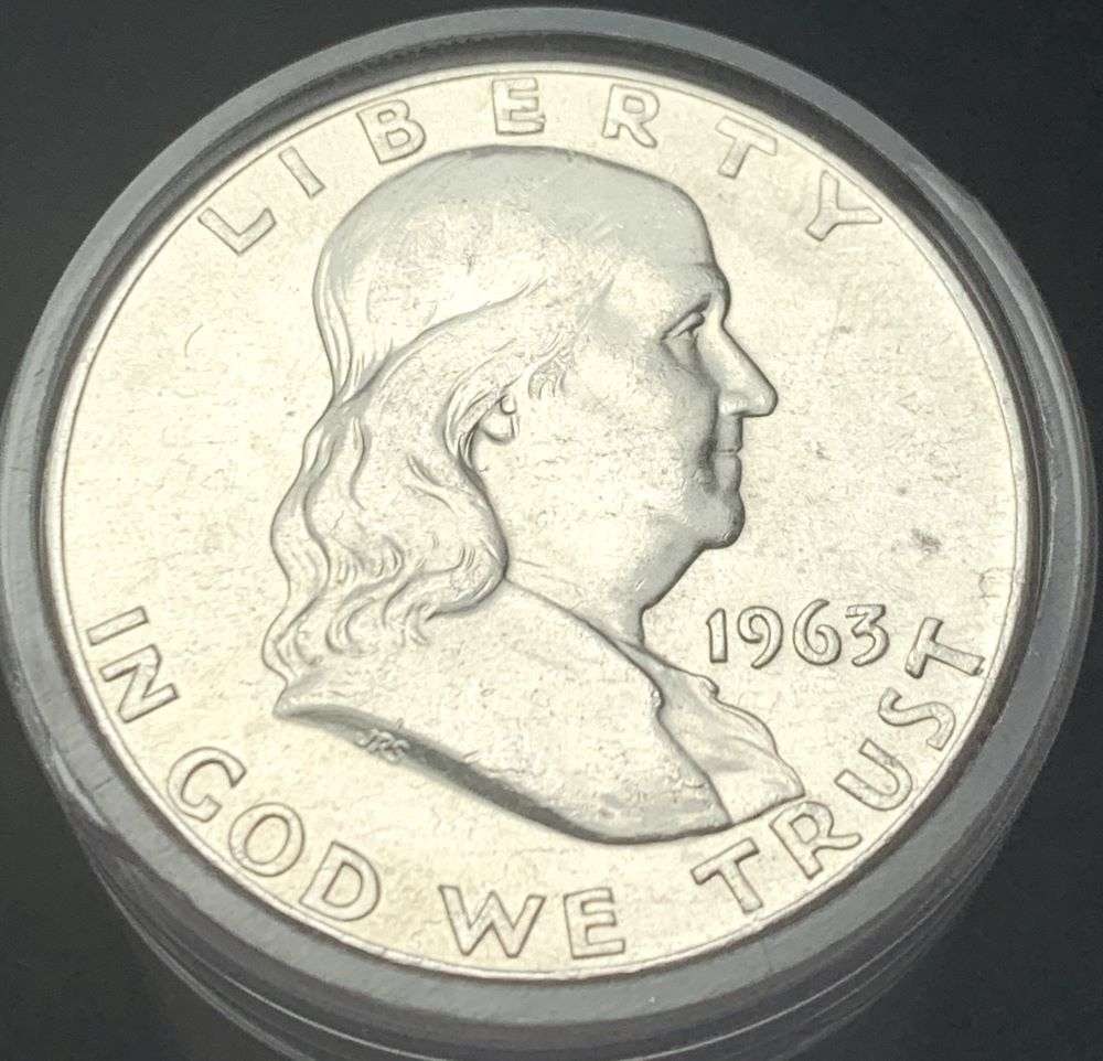 Mint Condition! Roll (20) 1963-D Fresh BU Franklin Silver Half Dollar (1 of 2)