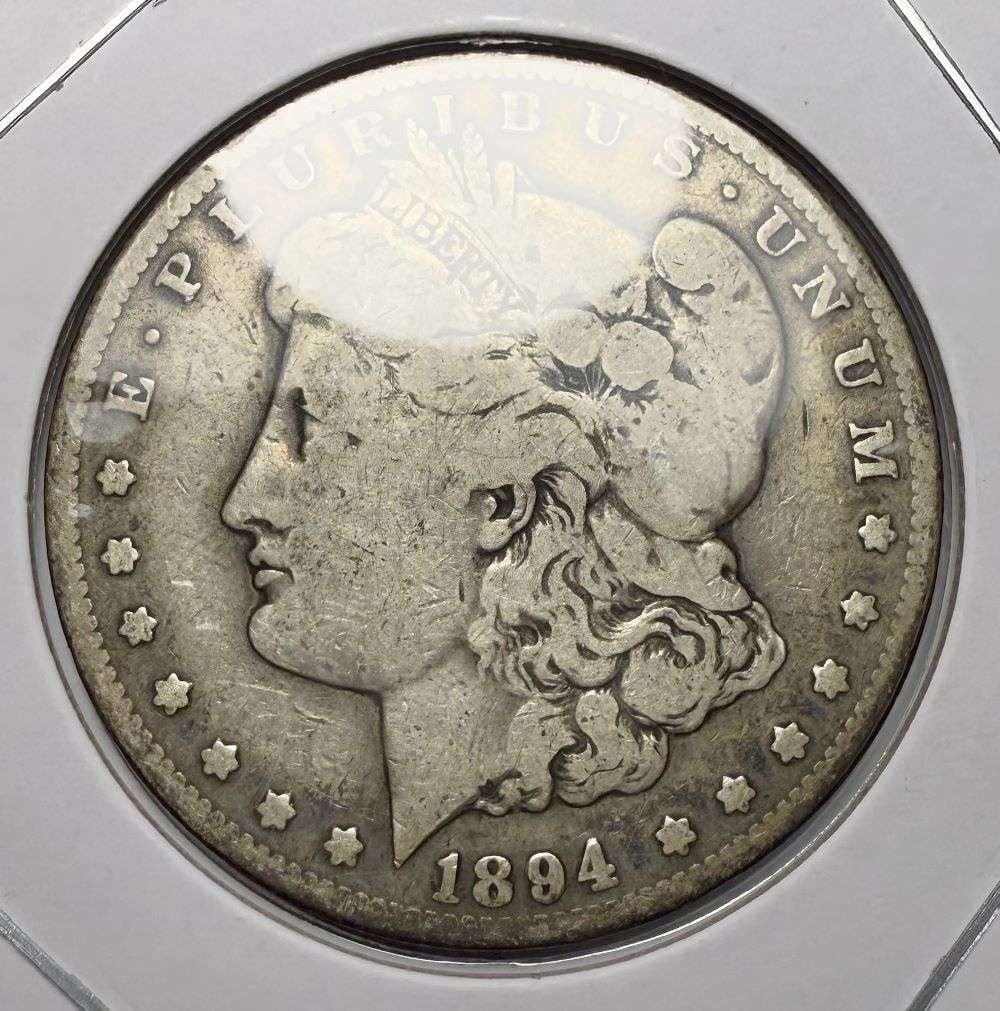 1894-S Morgan Silver Dollar VG: Winner shall receive the exact coin shown here. (CD/B)