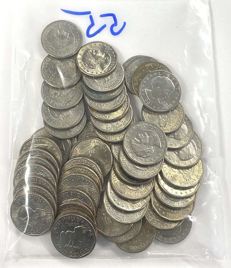 (55) BU 1979-1981 Susan B. Anthony Dollars (1 of 6)