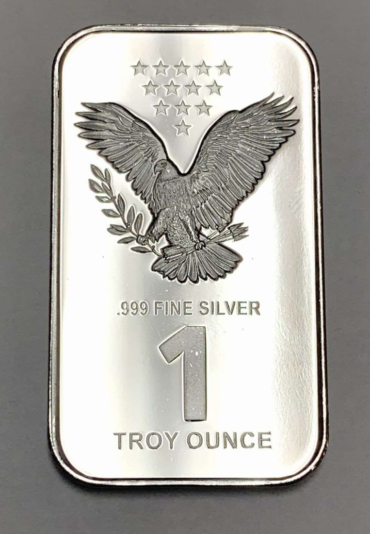 Freedom Eagle 1 ozt .999 Silver Bar: Winner shall receive (1) bar precisely resembling the one shown here. (BD/B)