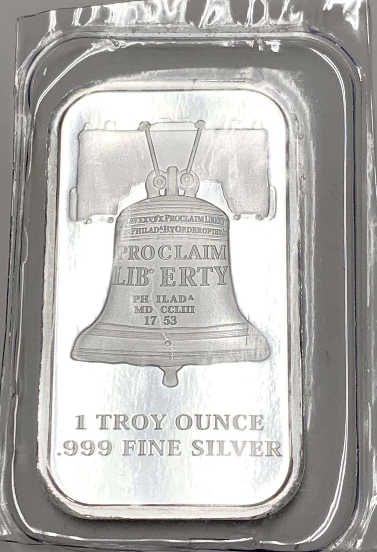 SD Bullion Constitution 1 ozt .999 Silver Bar: Winner shall receive (1) bar precisely resembling the one shown here. (BD/B)