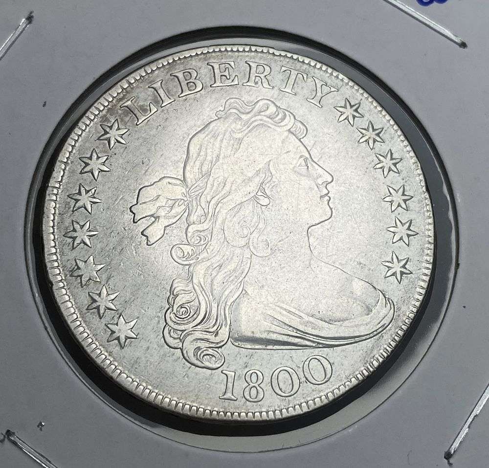 1800 Draped Bust Silver Dollar VF35 Details (1 of 4)