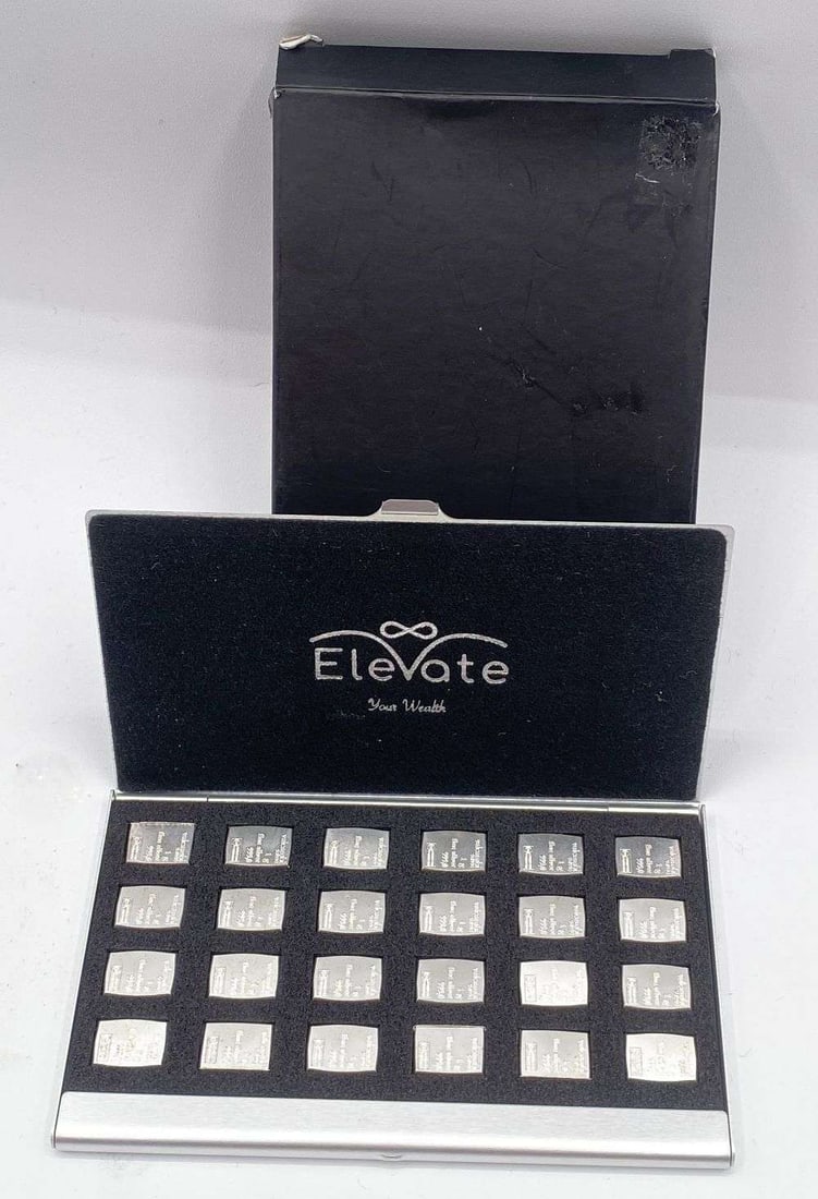 (24) Valcambi Suisse 1g .999 Silver Bars: Winner shall receive the exact item shown here. (RR)