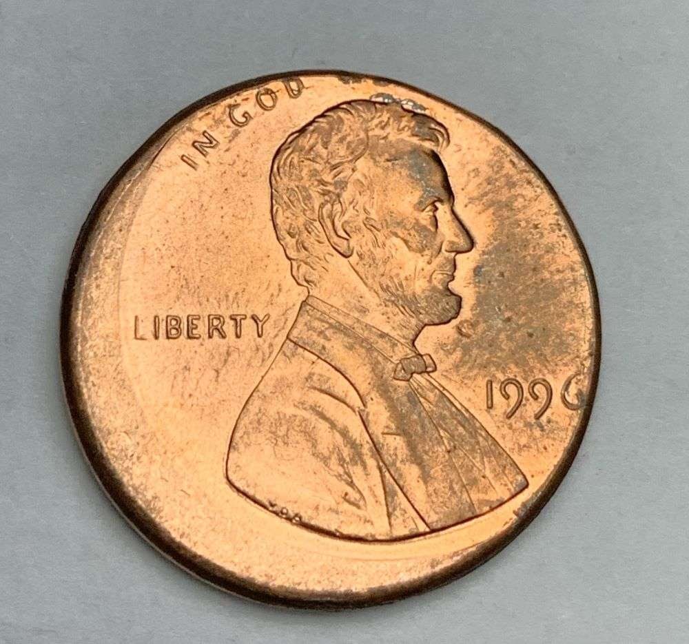 Mint Error 1996 Lincoln Cent Off-Struck (1 of 2)