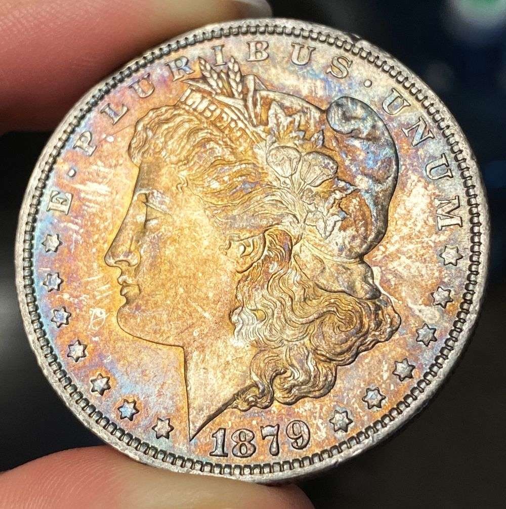 Monster Color 1879-O Morgan Silver Dollar MS64 (1 of 2)