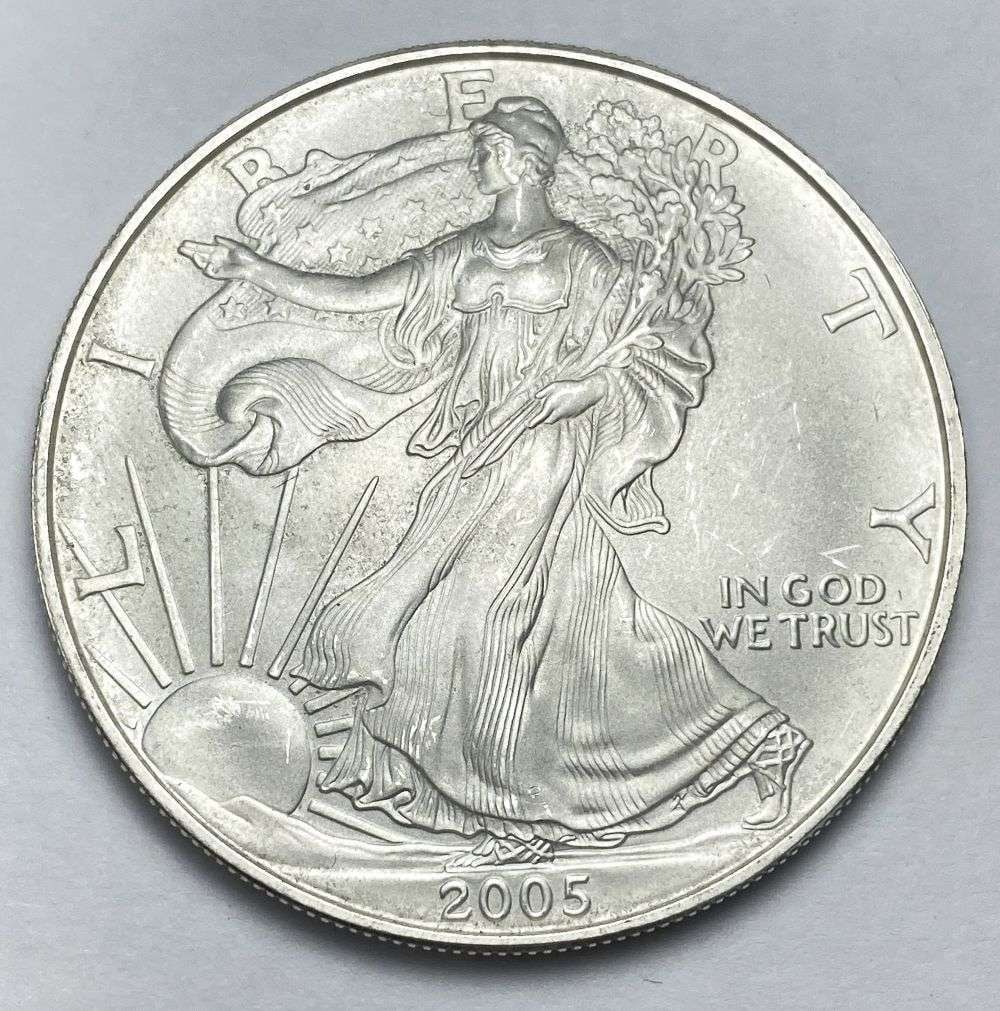 2005 American Silver Eagle: Winner shall receive the exact coin shown here. (RR/B)
