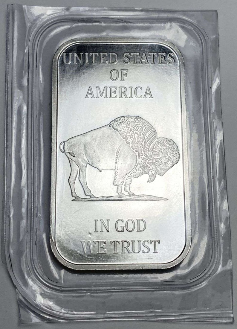 SilverTowne Buffalo 1 ozt .999 Silver Bar: Winner shall receive (1) bar precisely resembling the one shown here. (RR/B)