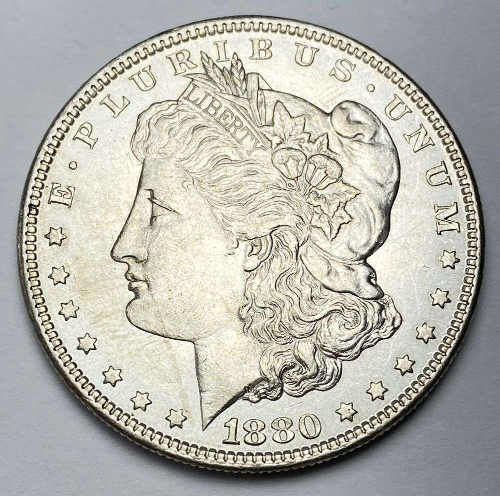 1880-O Morgan Silver Dollar MS62 (1 of 2)