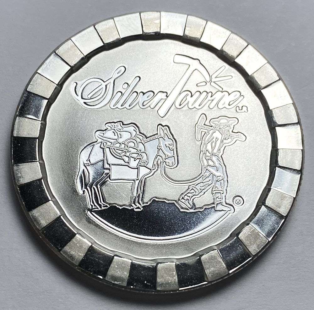 SilverTowne Prospector Stackable 1 ozt .999 Silver: Winner shall receive (1) coin precisely resembling the one shown here. (RR/B)