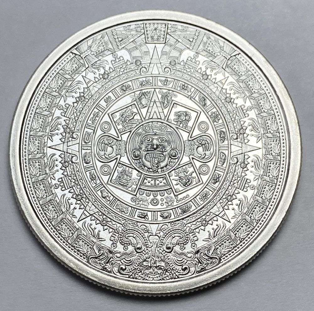 Cuauhtemoc 1 ozt .999 Silver: Winner shall receive the exact coin shown here. (RR/B)