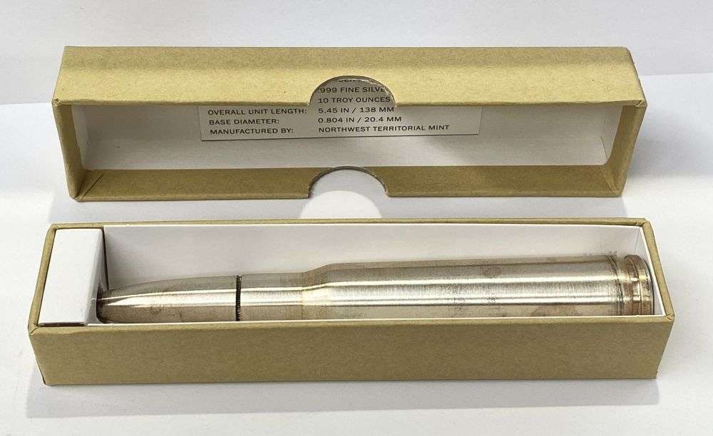 Vintage Northwest Territorial Mint 10 ozt .999 Silver Bullet (1 of 9)