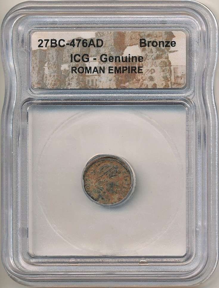 27 BC-476 AD Roman Empire Bronze Coin: Winner shall receive the exact coin shown here. (RR/B)