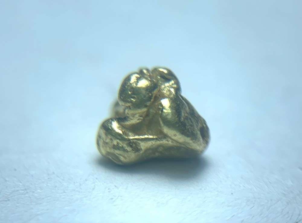 California Gold Rush Gold Nugget 16 Grains: These gold nuggets were panned a generation ago by a lonely miner in northern California. The claim is that these nuggets are almost 24 karat. Winner shall receive the exact item shown here. (BD/B)
