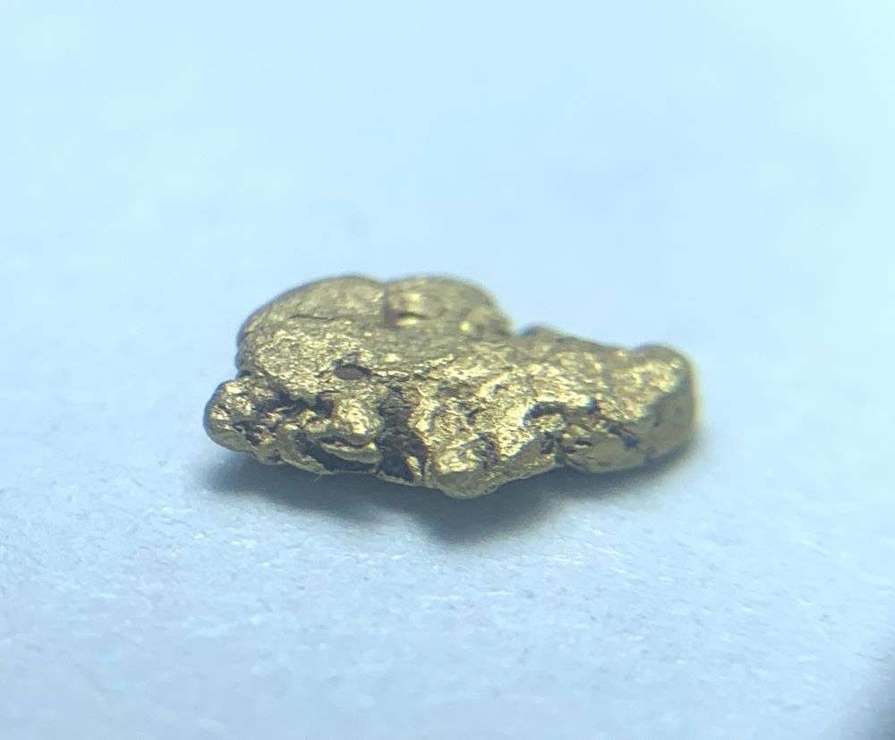 California Gold Rush Gold Nugget 4 Grains: These gold nuggets were panned a generation ago by a lonely miner in northern California. The claim is that these nuggets are almost 24 karat. Winner shall receive the exact item shown here. (BD/B)
